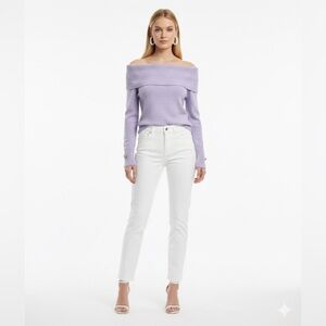 River island off shoulder sweater top in size S NWOT
